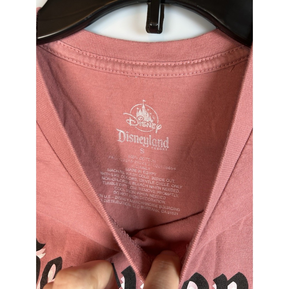 Disneyland Resort Minnie Mouse Graphic Tee Shirt Pink Coral Womens Sz Small - Picture 3 of 6